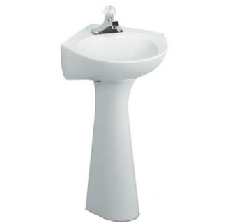 American Standard 0611.400.020 Cornice Complete Pedestal Sink - White